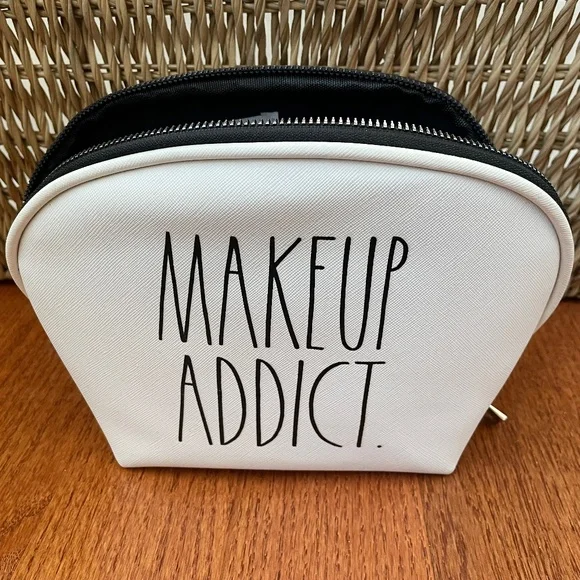 RAE DUNN Cosmetic Zipper Bag- ‘Makeup Addict.’ - Picture 2 of 6